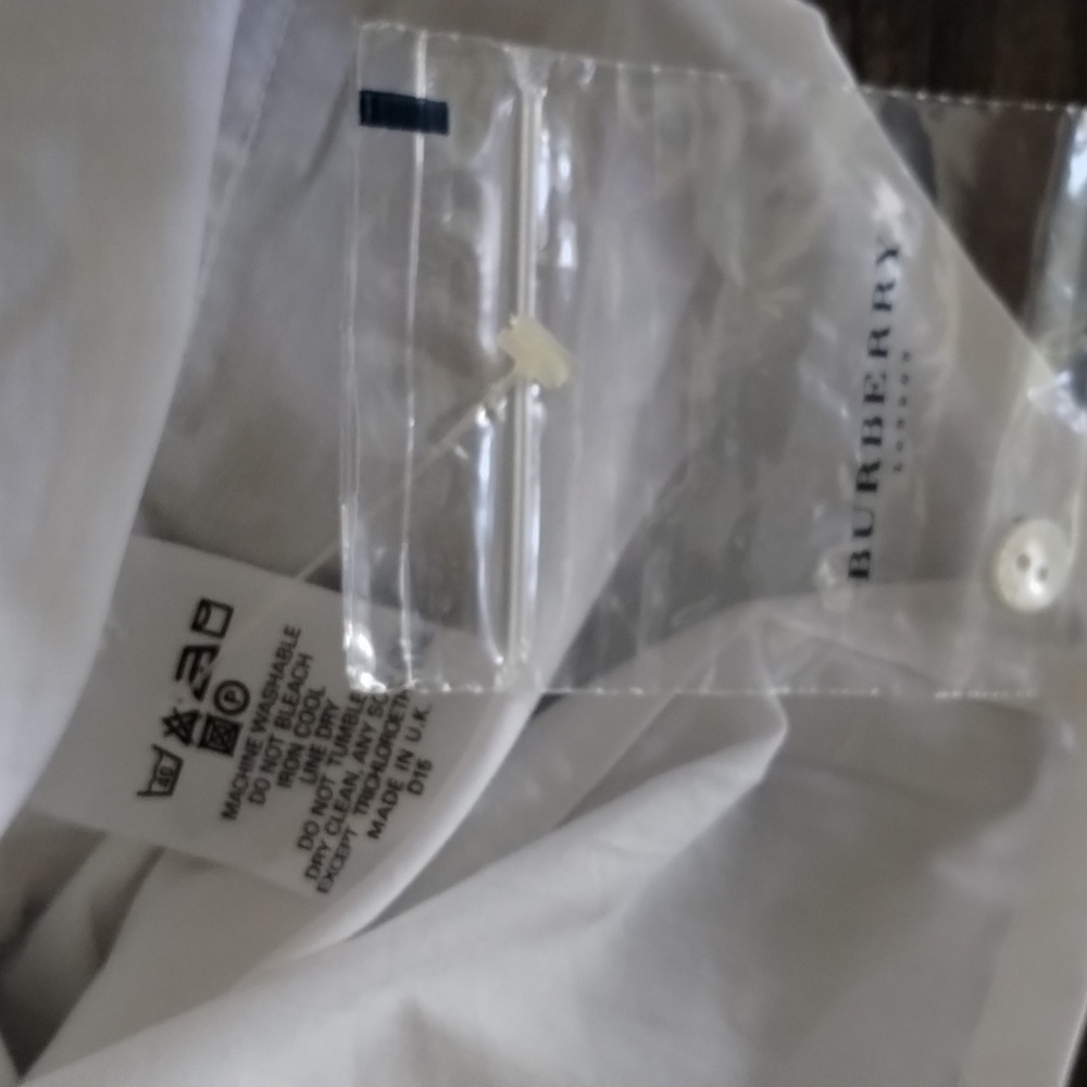 Burberry Asymmetrical Ivory Button-Up Shirt - Picture 9 of 11